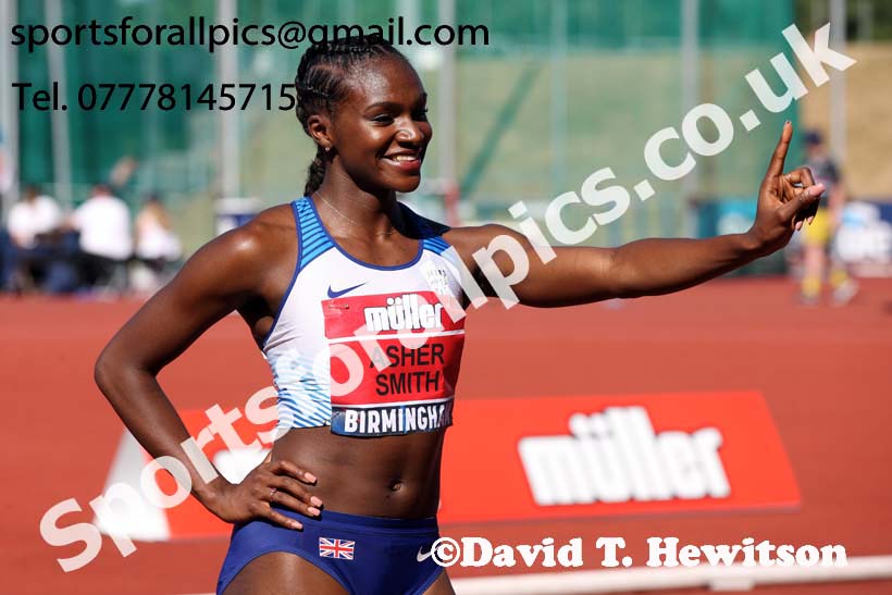 Womens 100 metres, Muller British Championships, Alexander Stadium, Birmingham. Photo: David T. Hewitson/Sports for All Pics
